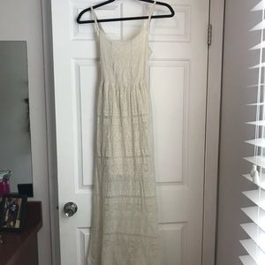 White lace dress